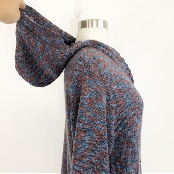 Woolrich Pullover Knitted Hooded Sweater Cotton Blend Women Size Medium M - Picture 4 of 8